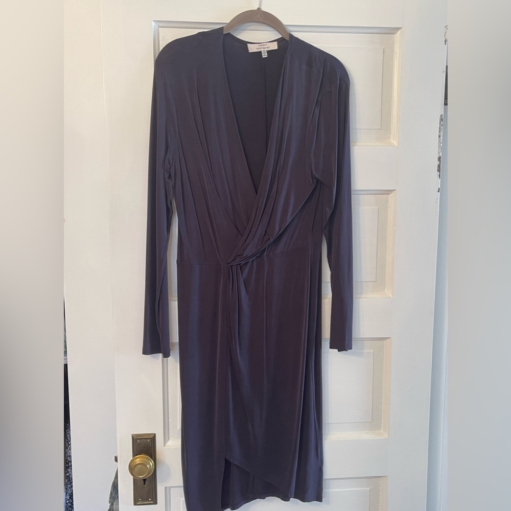 Robert Rodriguez, size M, long-sleeved, rich plum color dress.  Worn 2x.